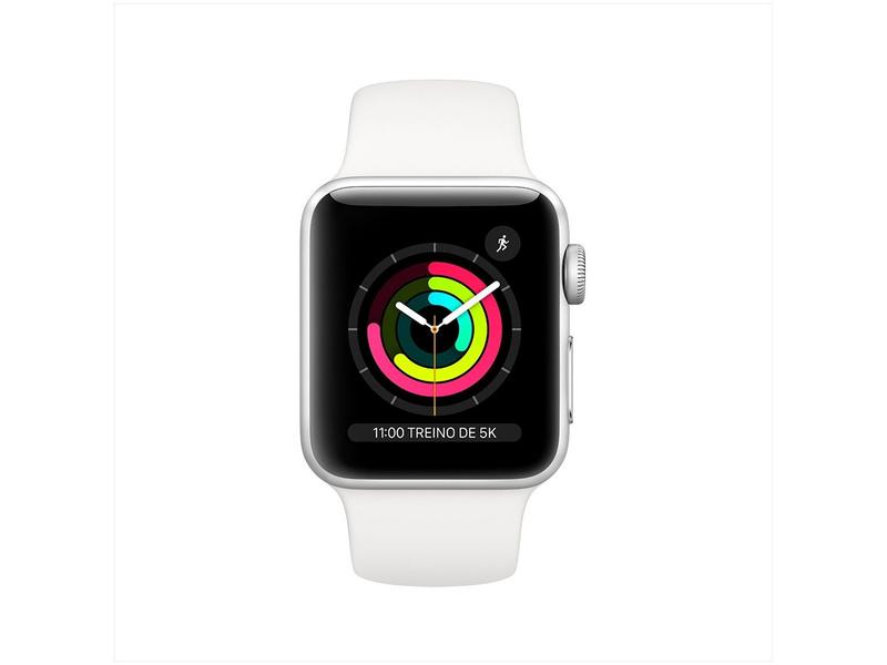 Apple Watch Series 3 (GPS) 38mm Caixa Prateada - Alumínio Pulseira